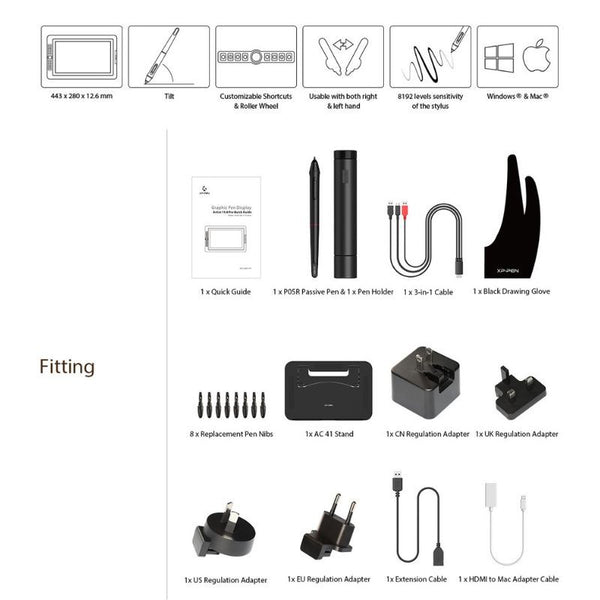 XPPen Artist Display 15.6 Pro Mobius.my