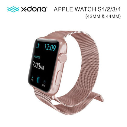 X-Doria 38mm & 40mm Mesh Band for Apple Watch (Full Milanese) (Rose Gold)