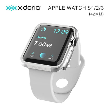 X-Doria Defense Edge for Apple Watch 42mm (Silver/Grey Bump)