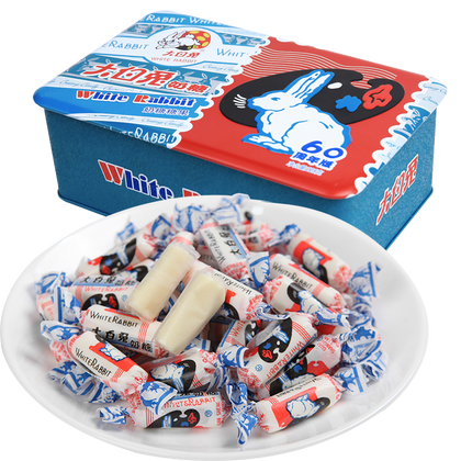White Rabbit Creamy Candy-60th Anniversary 大白兔60周年铁版礼盒  228g