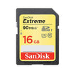 Sandisk 16GB 90MB/s Extreme SDHC Class 10 Flash Memory Card