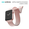 X-Doria 38mm & 40mm Mesh Hybrid Band for Apple Watch (With Leather) (Rose Gold)