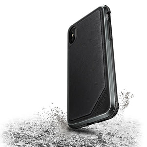 X-Doria Defense Lux for iPhone Xs (Black Leather)