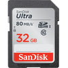 SanDisk Ultra 32GB 80MB/s SDHC UHS-I Class 10 Flash Memory Card