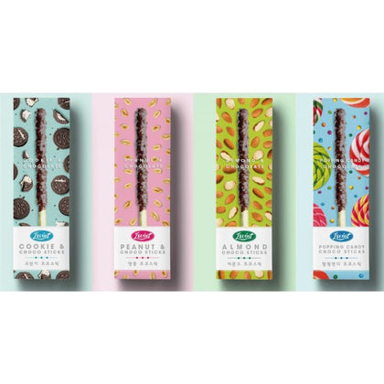 Korea Sunyoung Lovint Choco Stick - Crunky | Popping Candy | Peanut | Almond