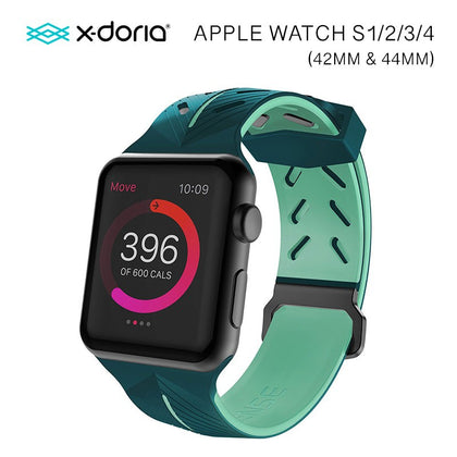 X-Doria 42mm & 44mm Action Band for Apple Watch (Green)