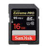 Sandisk 16GB 95MB/s Extreme PRO SDHC UHS-1 U3 Class 10 Flash Memory Card