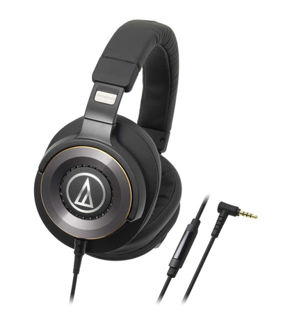 Audio-Technica ATH-WS1100iS Solid Bass Over-Ear Headphones with In-Line Microphone & Control