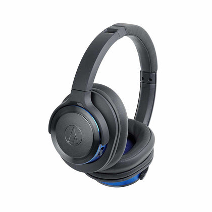 Audio-Technica ATH-WS660BT Solid Bass Bluetooth Wireless Over-Ear Headphones with Built-In Mic & Control