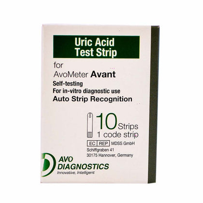 Avometer Uric Acid Test Strips 10 pcs for Avometer Avant