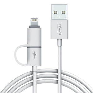 Romoss 2-in-1 Lightning & Micro USB Cable