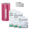 VAGO Travel Vacuum Compressor With M Size Slider & Double Zipper Vacuum Bag