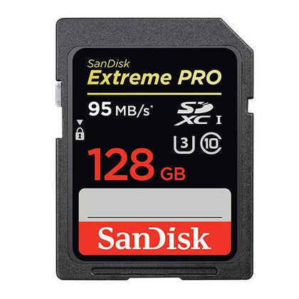 Sandisk 128GB 95MB/s Extreme PRO SDXC UHS-1 U3 Flash