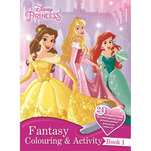 Disney Fantasy Colouring & Acitivity Book Bundle [Total 6 Titles]