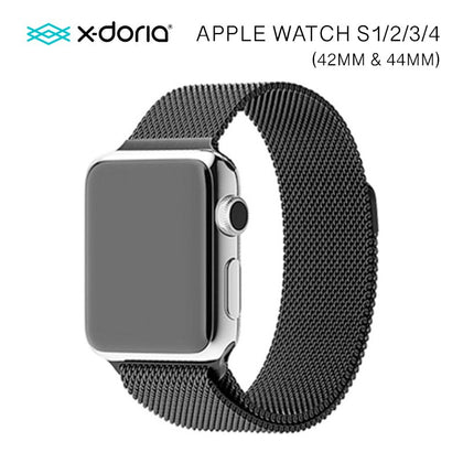 X-Doria 42mm & 44mm Mesh Band for Apple Watch (Charcoal)