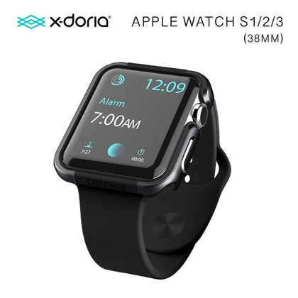 X-Doria Defense Edge for Apple Watch 38mm (Black/Black Bump)