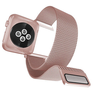 X-Doria 38mm & 40mm Mesh Band for Apple Watch (Full Milanese) (Rose Gold)