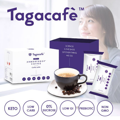 Tagacafe Armorproof Coffee Caffe Latte (Bulletproof Coffee) 20g x 15 Sachets