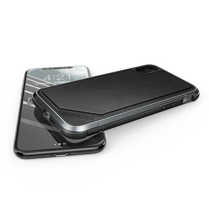 X-Doria Defense Lux for iPhone X (Black Leather)