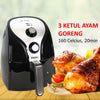 Haier 2.5L Air Fryer HA-AF25 (Analog Control) 1 year warrantee by Haier Malaysia