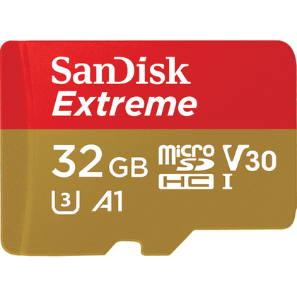 Sandisk 32GB A1 100MB/s Extreme Micro SDXC Class 10 Flash Memory card