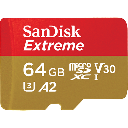 Sandisk 64GB A1 100MB/s Extreme MicroSDXC Class 10 Memory card
