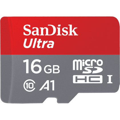 SanDisk 16GB A1 98Mb/s Ultra Micro SDHC Class 10 Memory Card